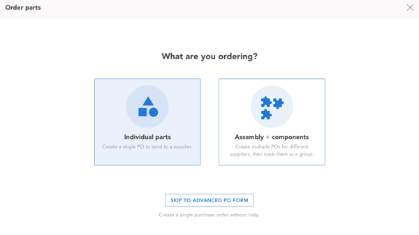 flexible ordering 1-1